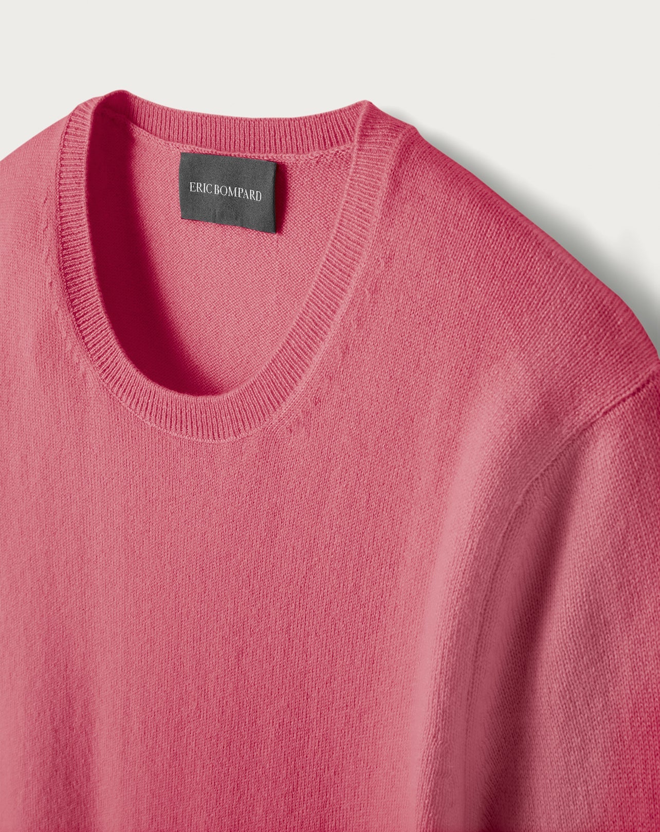Slim-fit cashmere and silk slit jumper - Bois de Rose