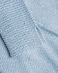 RECO75Ras de cou décolleté danseuse fentes poignets - Bleu
