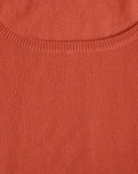 Pull ras de cou à decolleté danseuse en cachemire - Sienne
