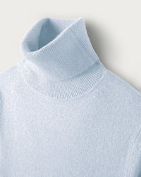 Pull col roulé classique en cachemire - Nuage