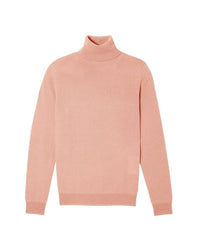 Classic cashmere turtleneck jumper - Blush
