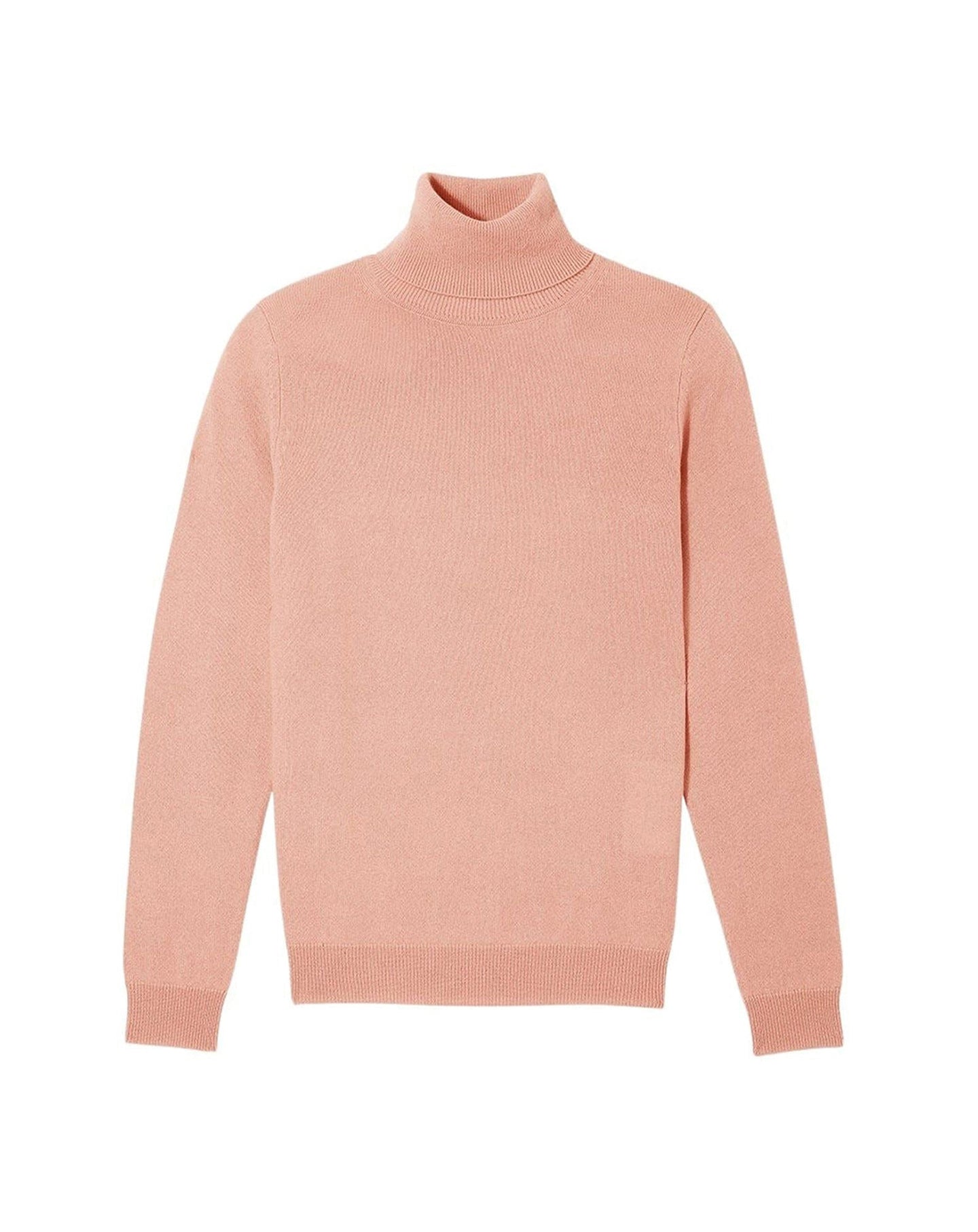 Classic cashmere turtleneck jumper - Blush