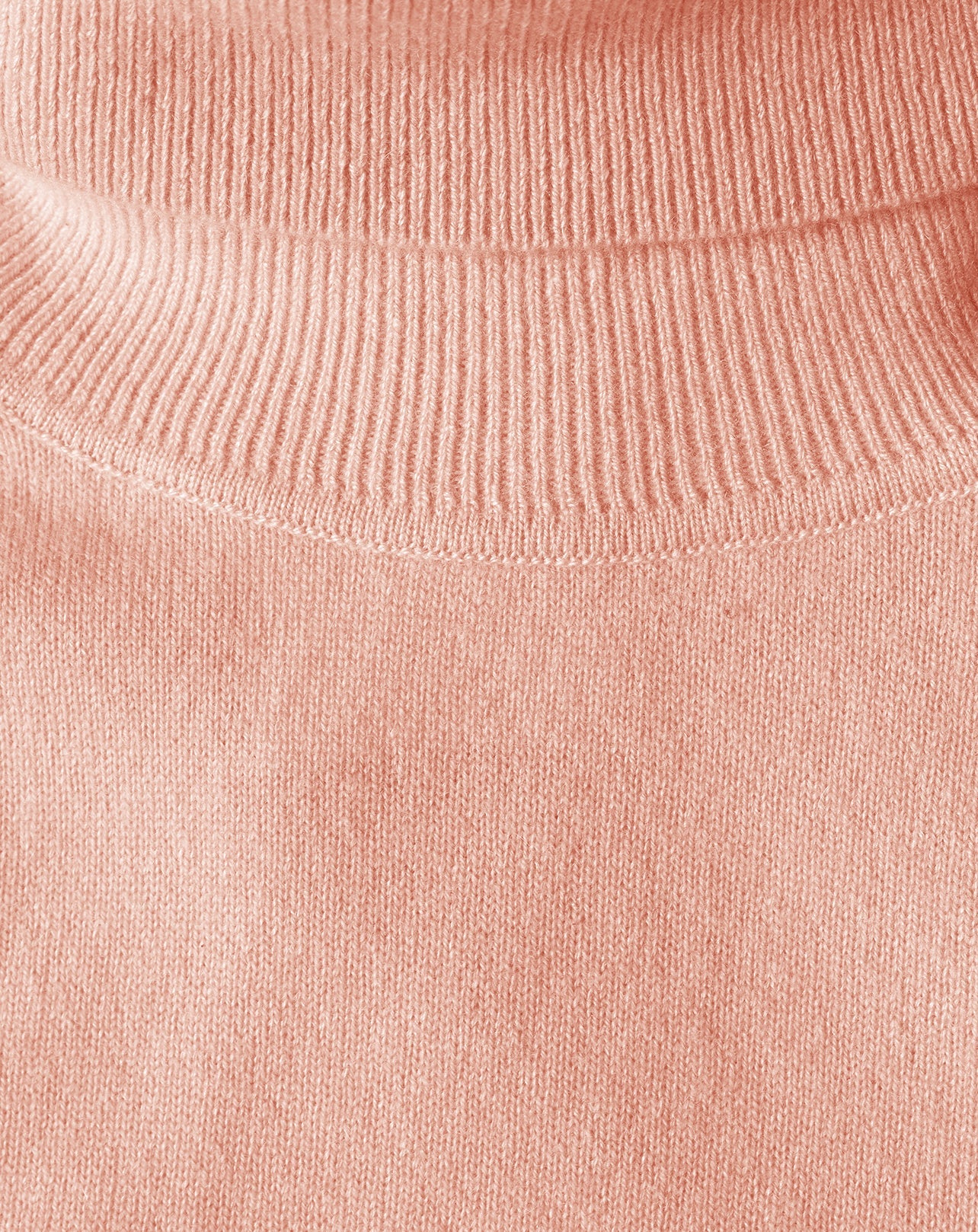 Classic cashmere turtleneck jumper - Blush