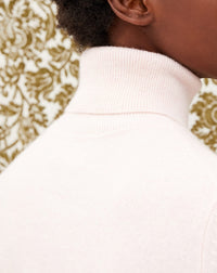 Classic cashmere turtleneck jumper - Aubepine mottled