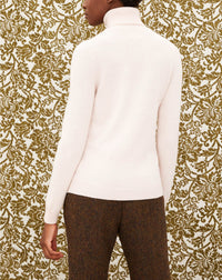 Classic cashmere turtleneck jumper - Aubepine mottled