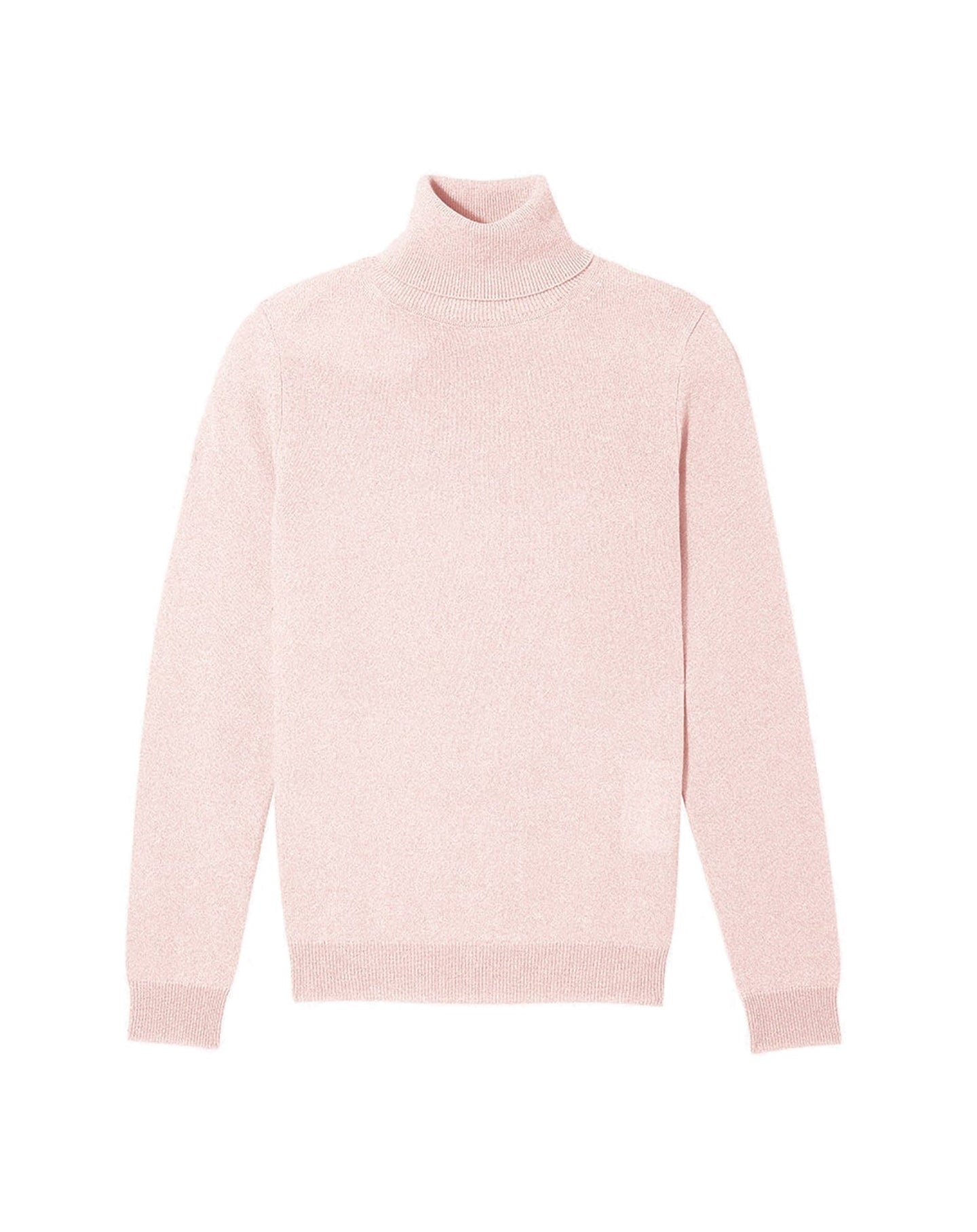 Classic cashmere turtleneck jumper - Aubepine mottled