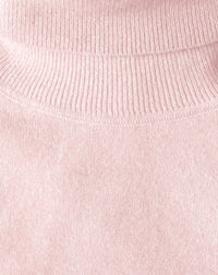 Classic cashmere turtleneck jumper - Aubepine mottled