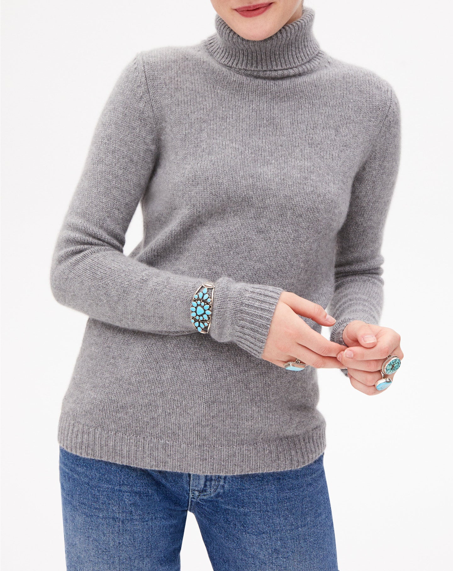 Cashmere turtleneck jumper - Flannel