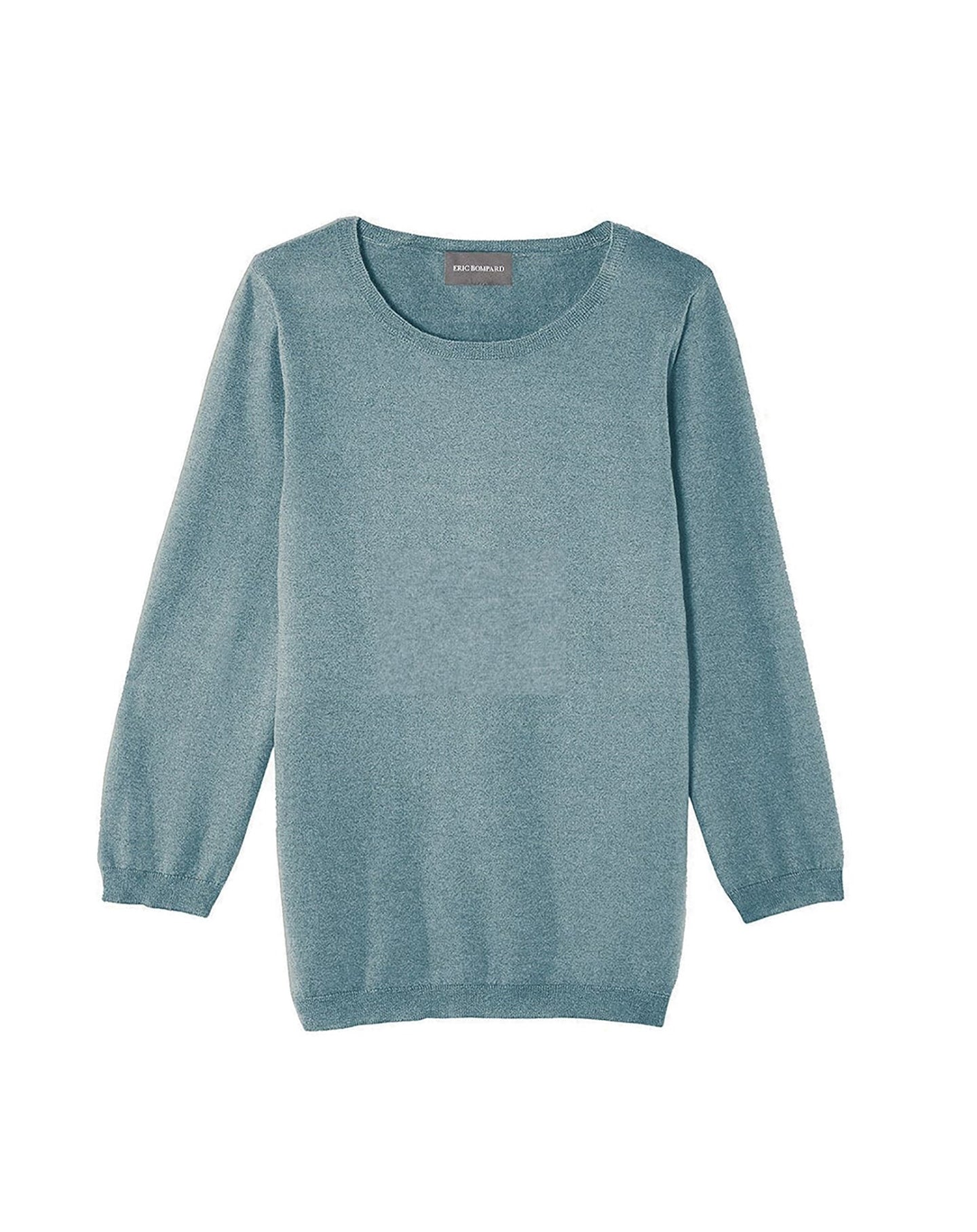 Ultra-fine 3/4-sleeve cashmere crew neck jumper - Horizon