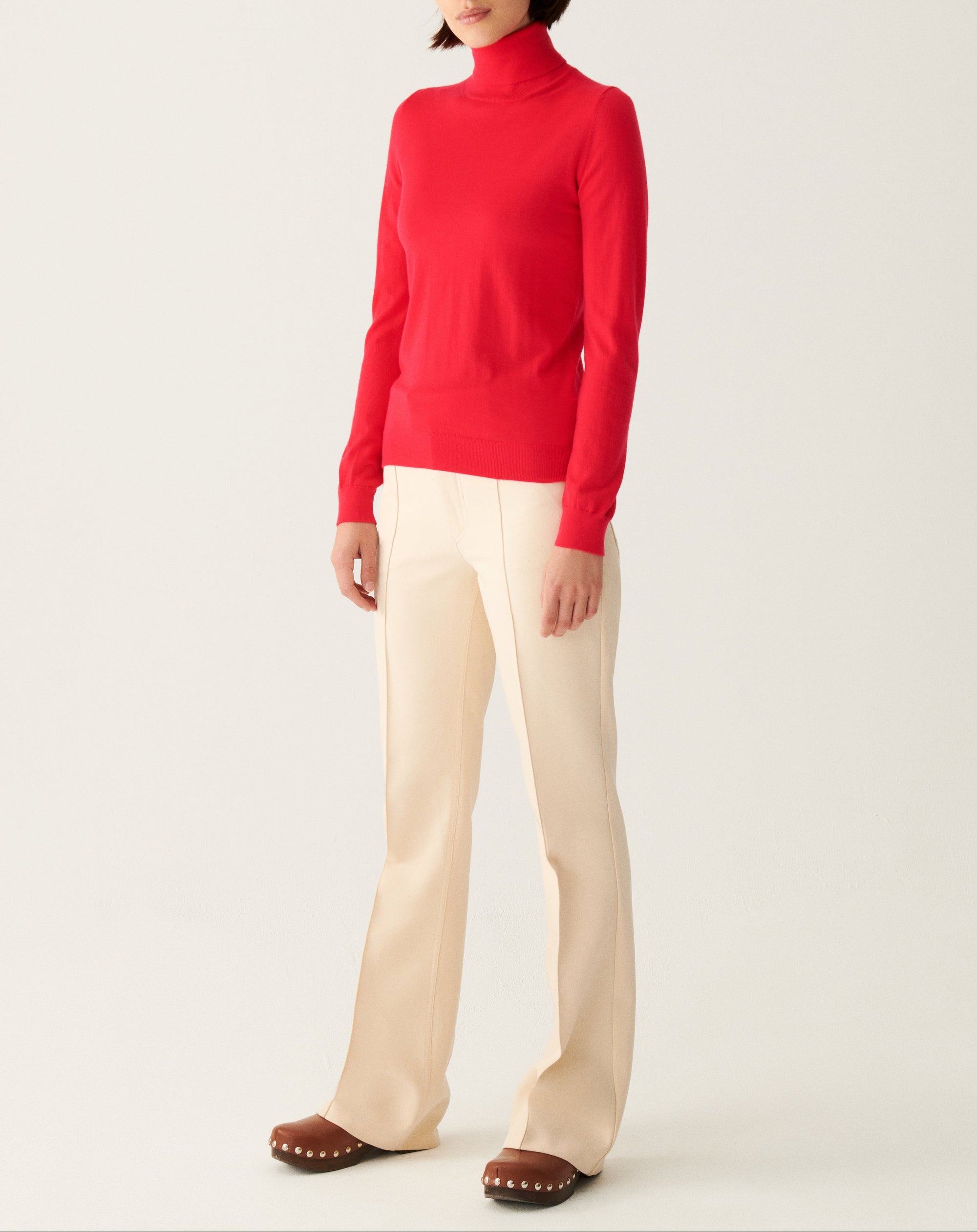 RECO115Pull Col Roulé Ultrafin - Candy Pop