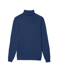 Ultra-fine cashmere turtleneck jumper - Indigo