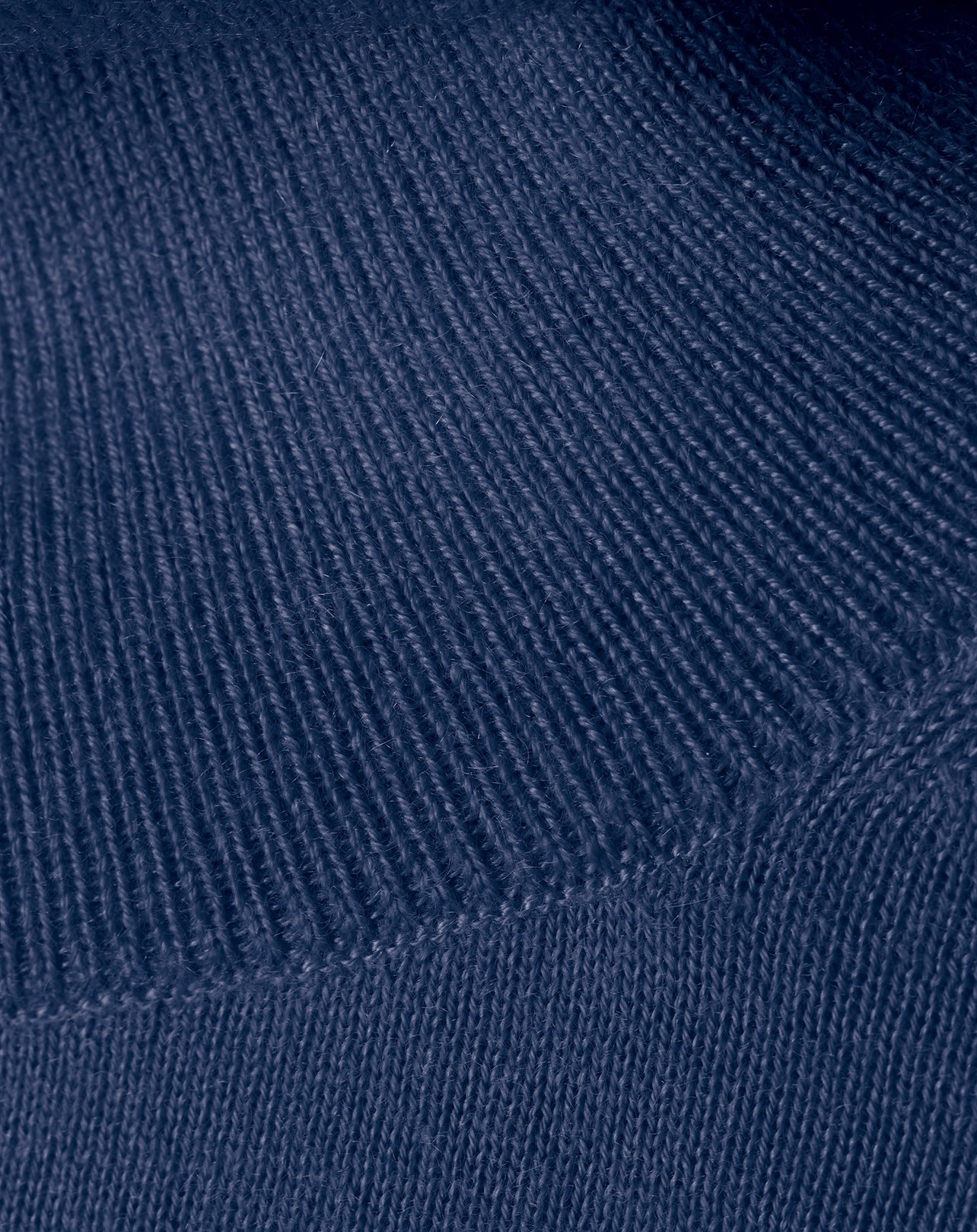 Ultra-fine cashmere turtleneck jumper - Indigo