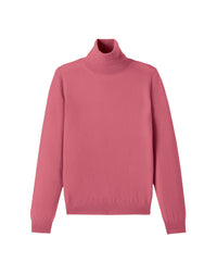 Ultra-fine cashmere turtleneck jumper - Bois de Rose
