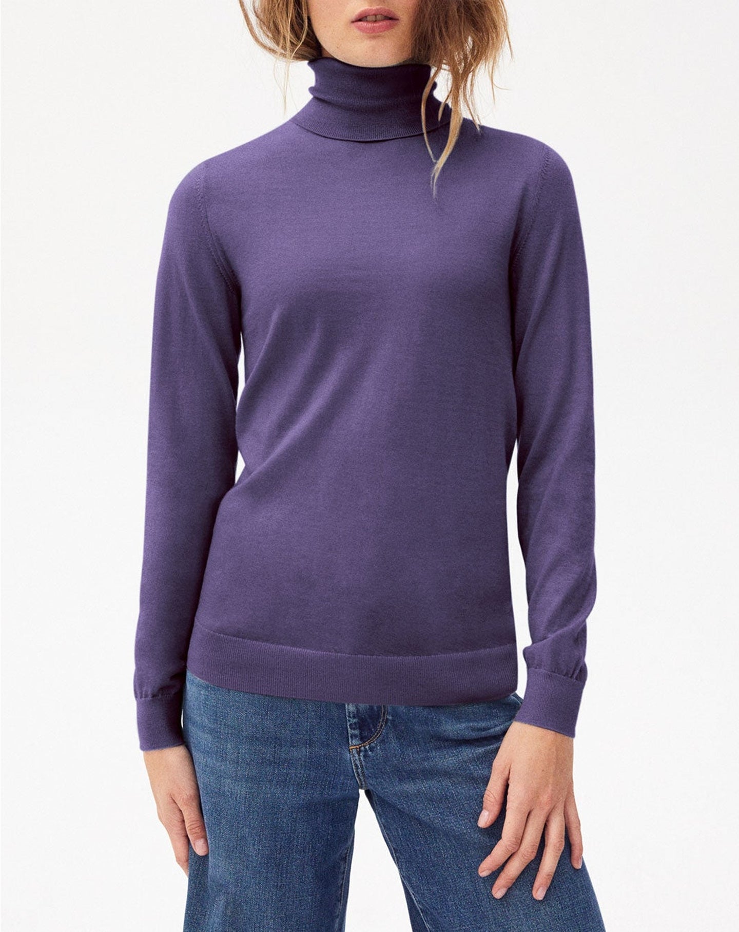Ultra-fine cashmere turtleneck jumper - Guenievre