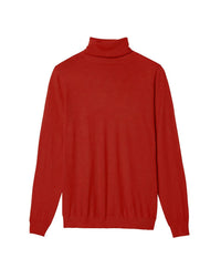 Pull col roulé ultrafin en cachemire - Piment