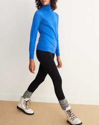 Ultra-fine cashmere turtleneck jumper - Cobalt