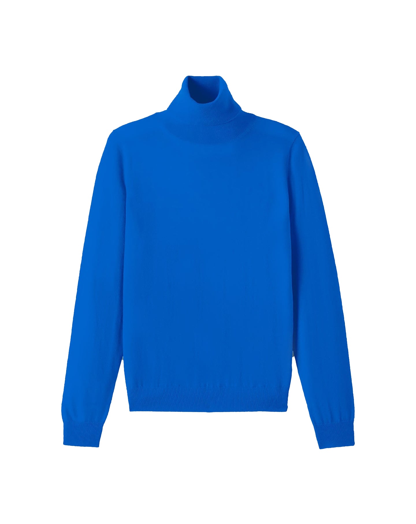 Ultra-fine cashmere turtleneck jumper - Cobalt