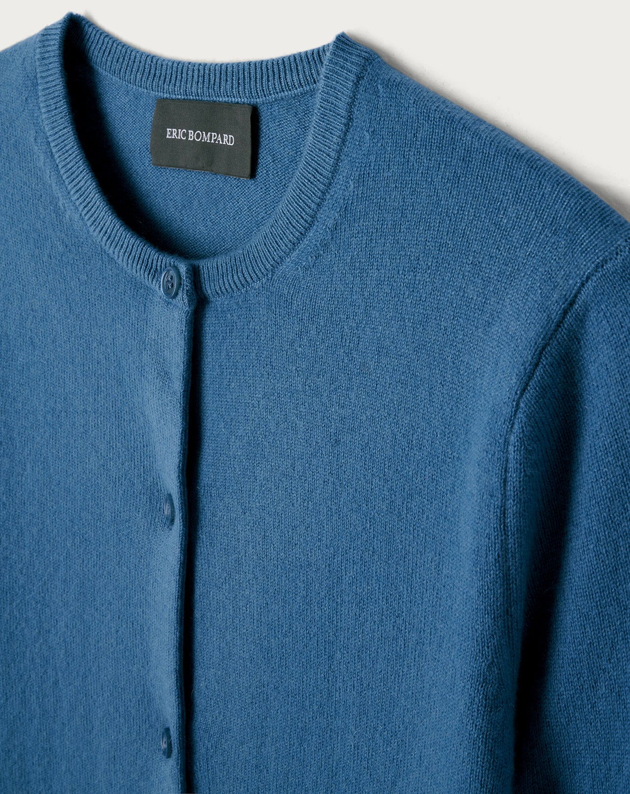 Classic cashmere cardigan - Egyptian Blue