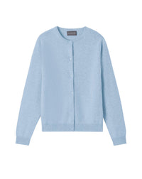 Classic cashmere cardigan - Blue Poet