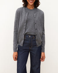 Cardigan classique en cachemire - Graphite