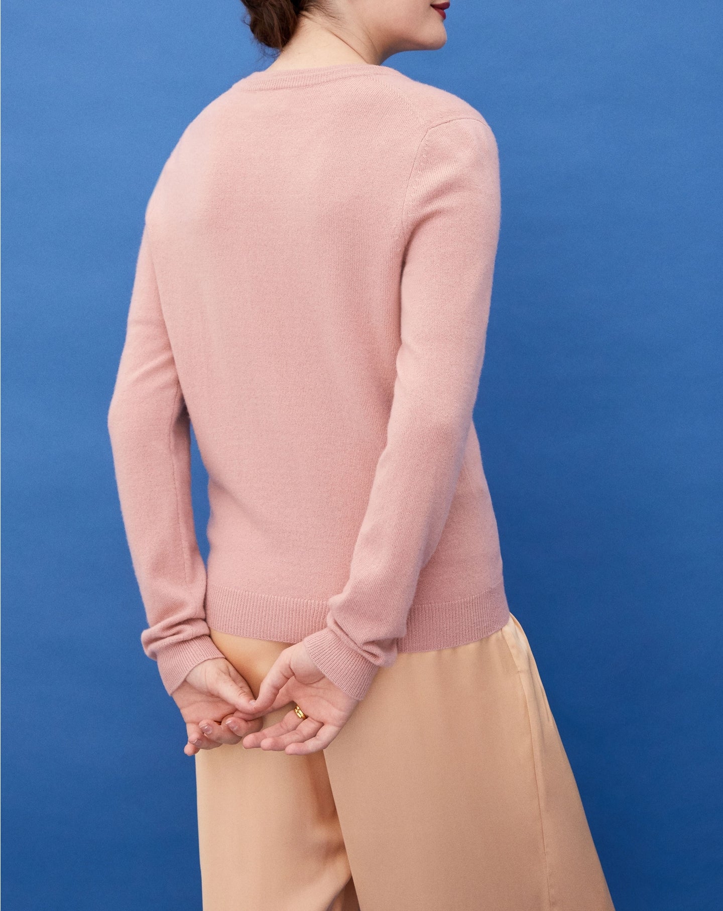 Cardigan classique en cachemire - Blush