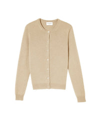 Classic cashmere cardigan - Sepia