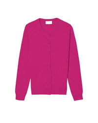 Classic cashmere cardigan - Fuchsia