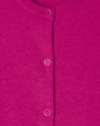 Classic cashmere cardigan - Fuchsia