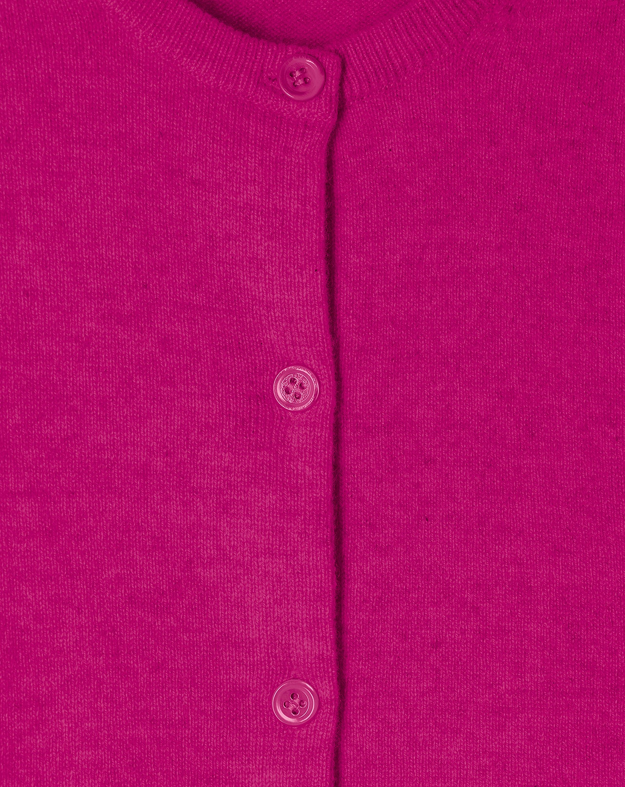 Classic cashmere cardigan - Fuchsia