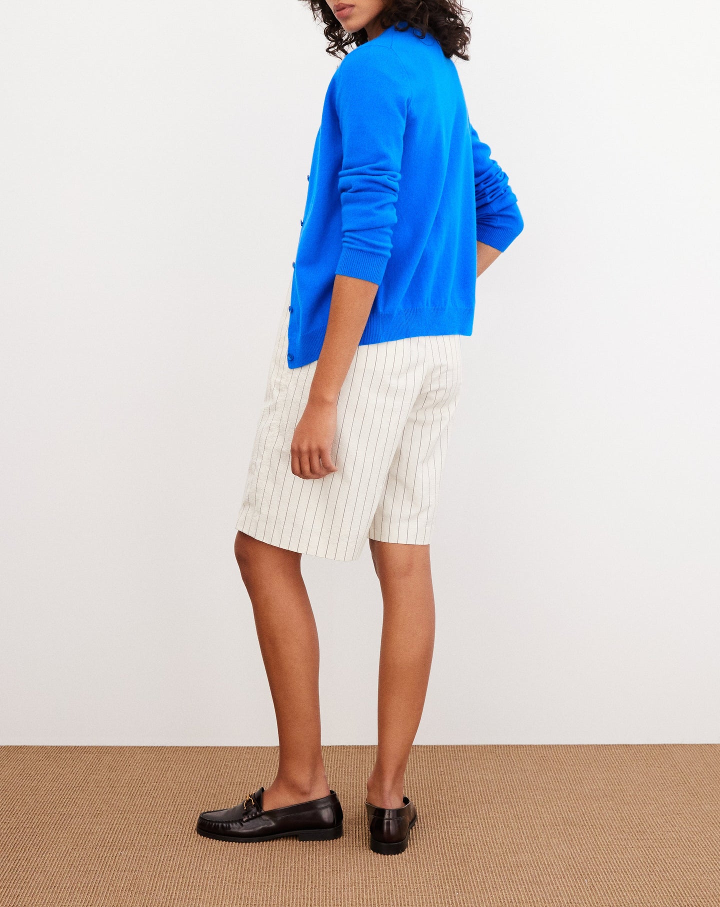 Classic cashmere cardigan - Rose Roussillon