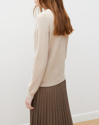 Classic cashmere cardigan - Sepia