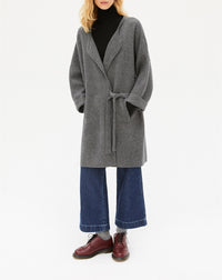 Manteau ample Milano en cachemire - Loup