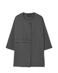 Manteau ample Milano en cachemire - Loup