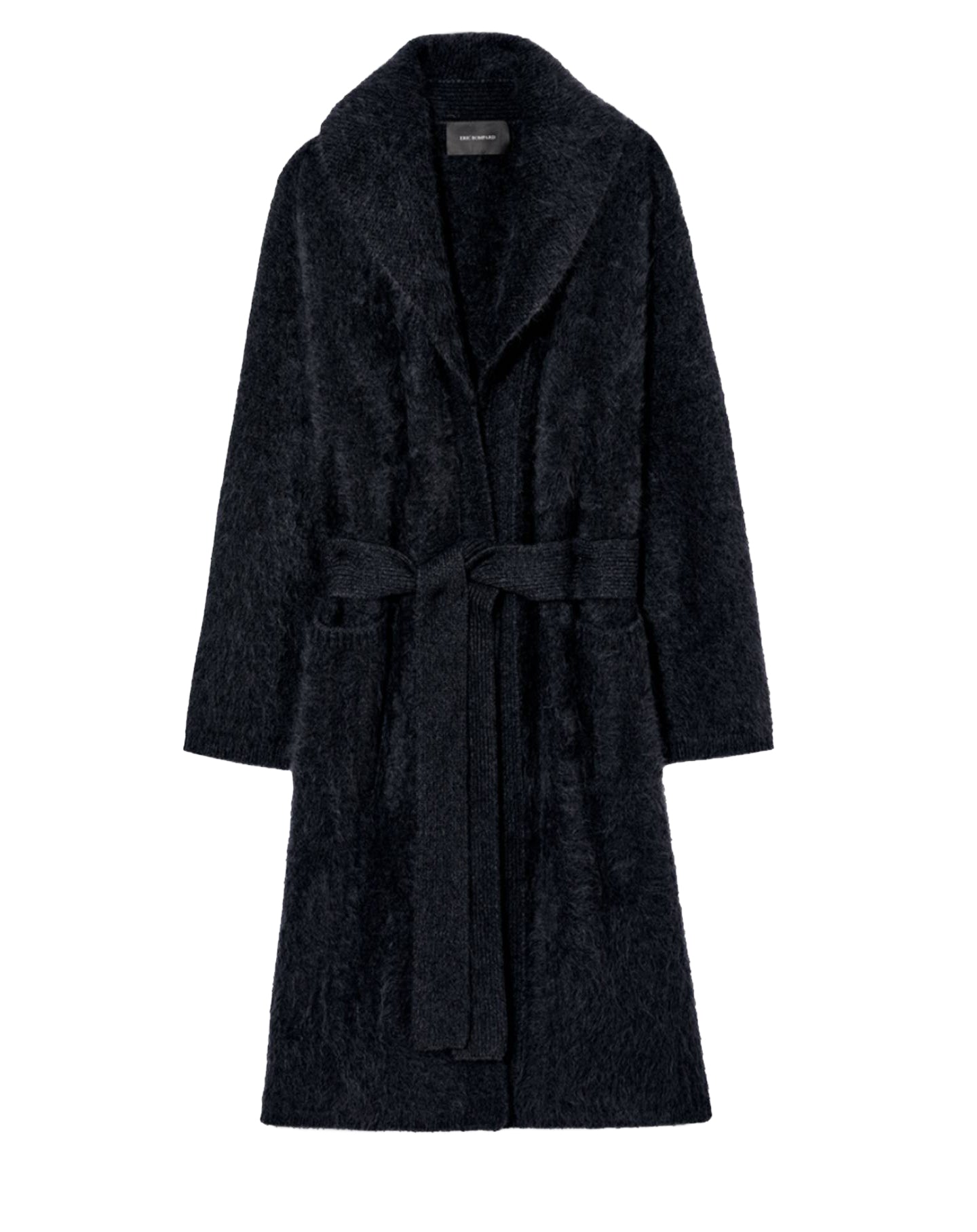 RECO475Manteau Cachemire Brossé - Noir