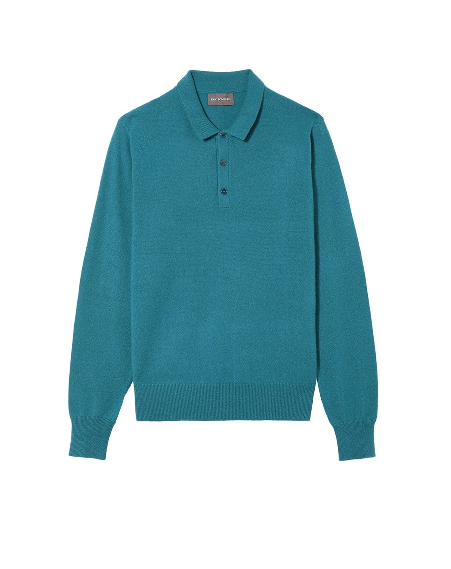 Cashmere button polo shirt - Yucca