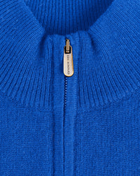 Cashmere trucker jumper - Cobalt