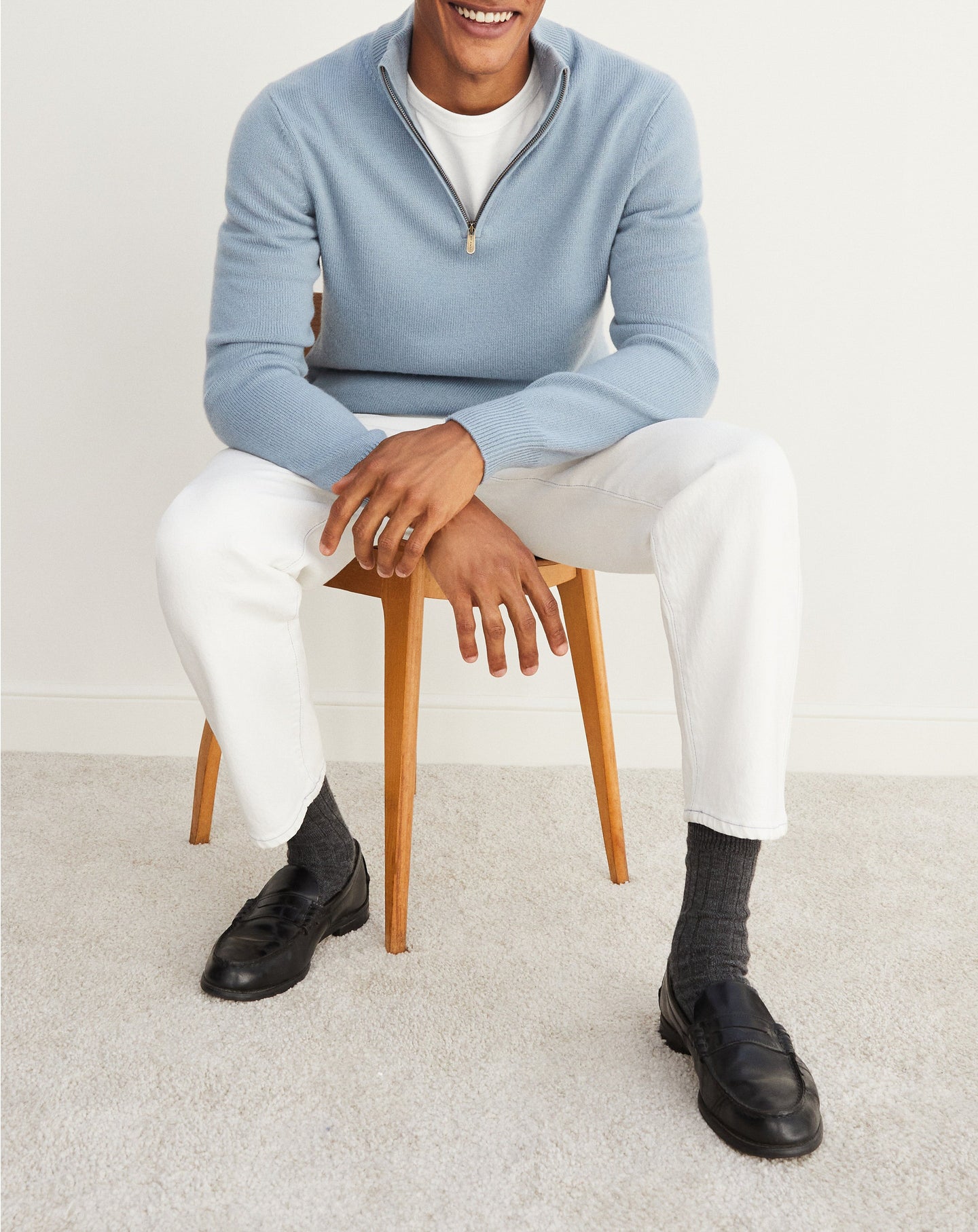Cashmere trucker jumper - Cirrus