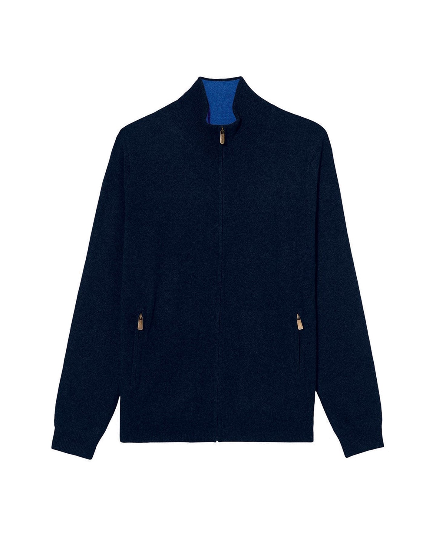 Reversible cashmere jacket - Navy & Royal