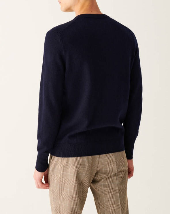 Pull ras de cou élégant en cachemire - Graphite