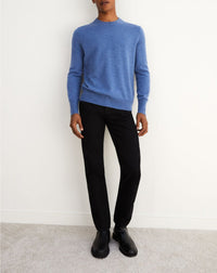 Classic cashmere crew neck jumper - Aegean Blue
