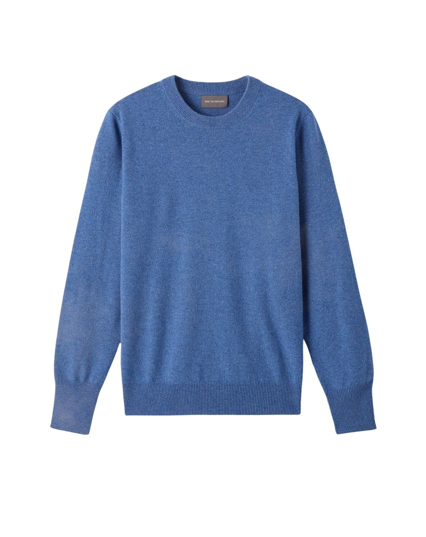 Classic cashmere crew neck jumper - Aegean Blue