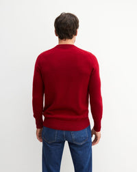 RECO130Pull col rond classique - Rouge
