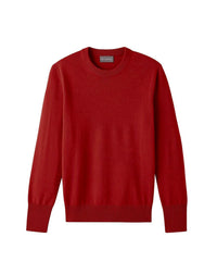 RECO130Pull col rond classique - Rouge