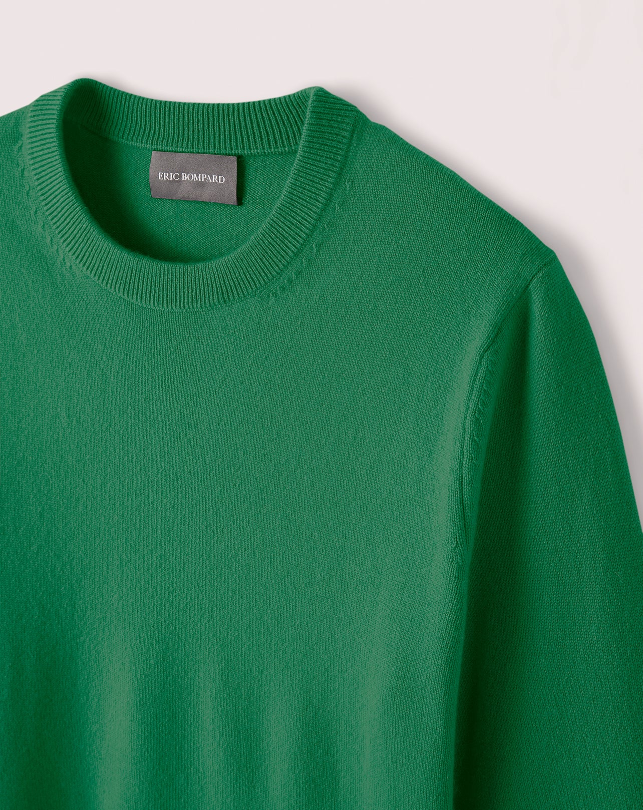 Classic cashmere crew neck jumper - Peridot