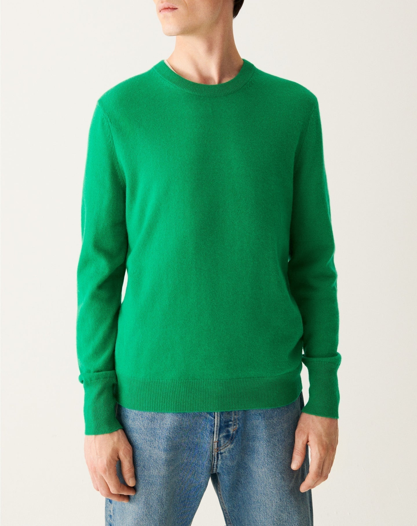 RECO130Pull col rond classique - Vert