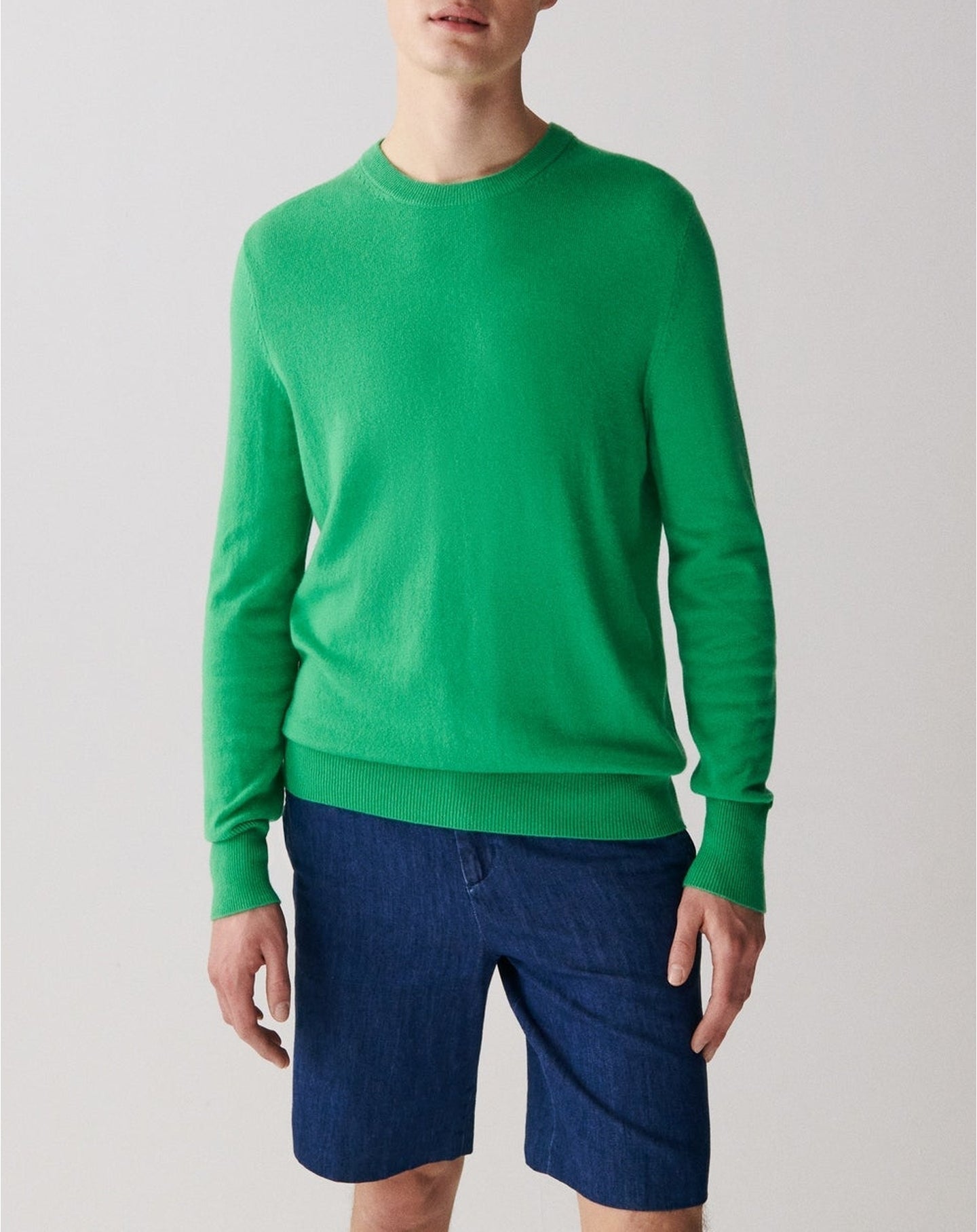 RECO130Pull Col Rond Classique - Vert Tupper
