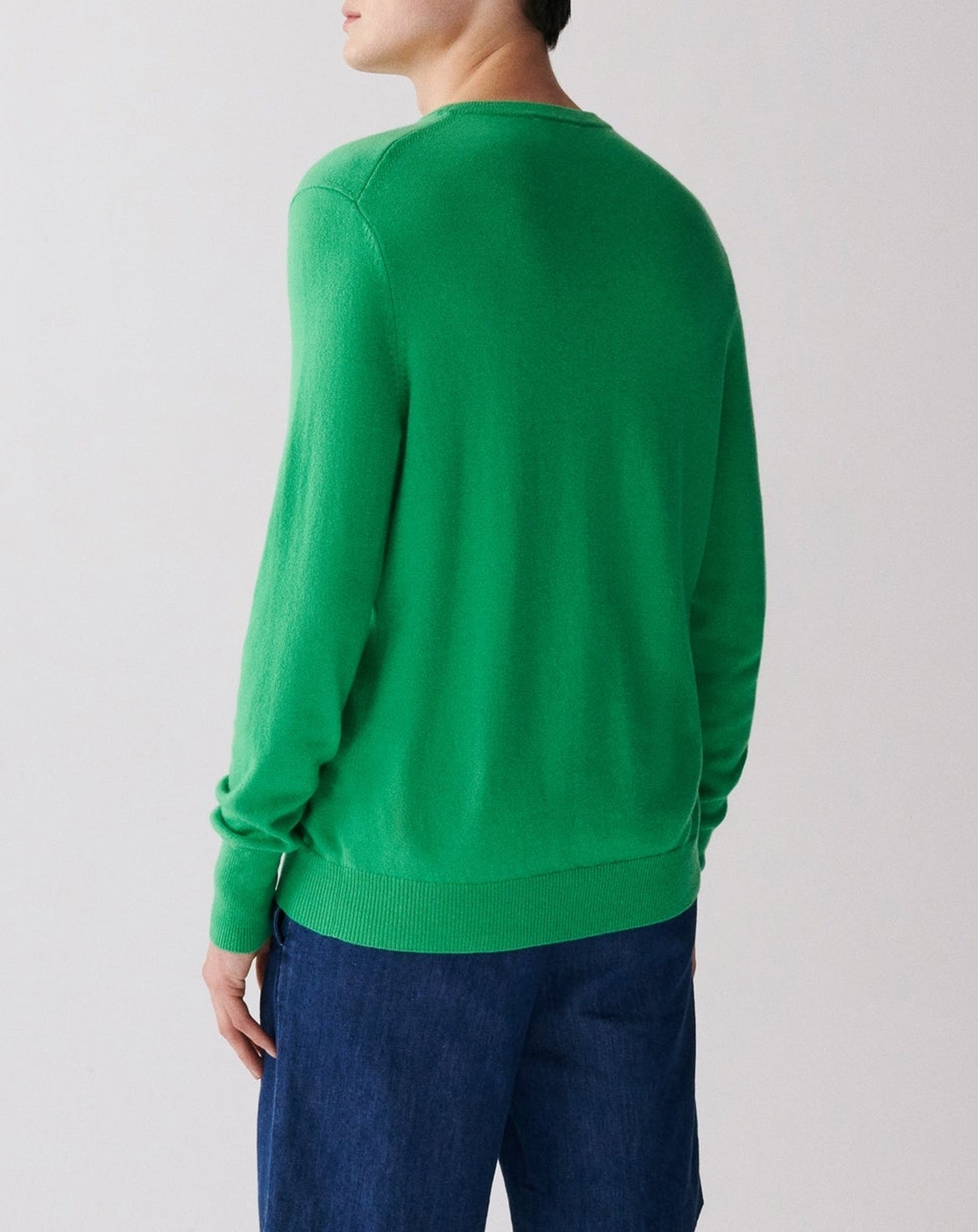 RECO130Pull Col Rond Classique - Vert Tupper