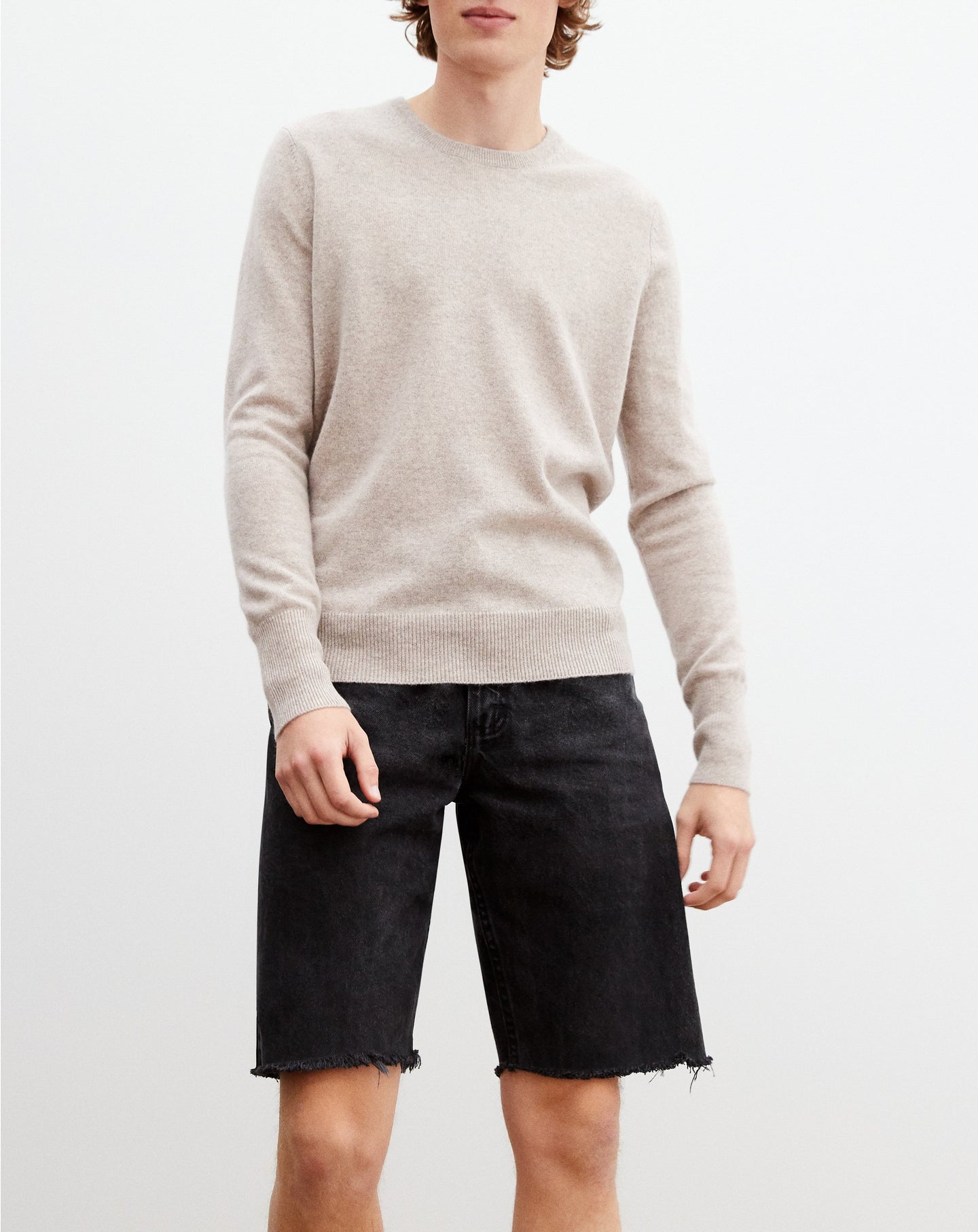 Classic cashmere crew neck jumper - Peppermint