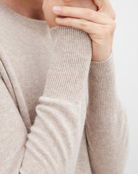 Classic cashmere crew neck jumper - Cranberry Red