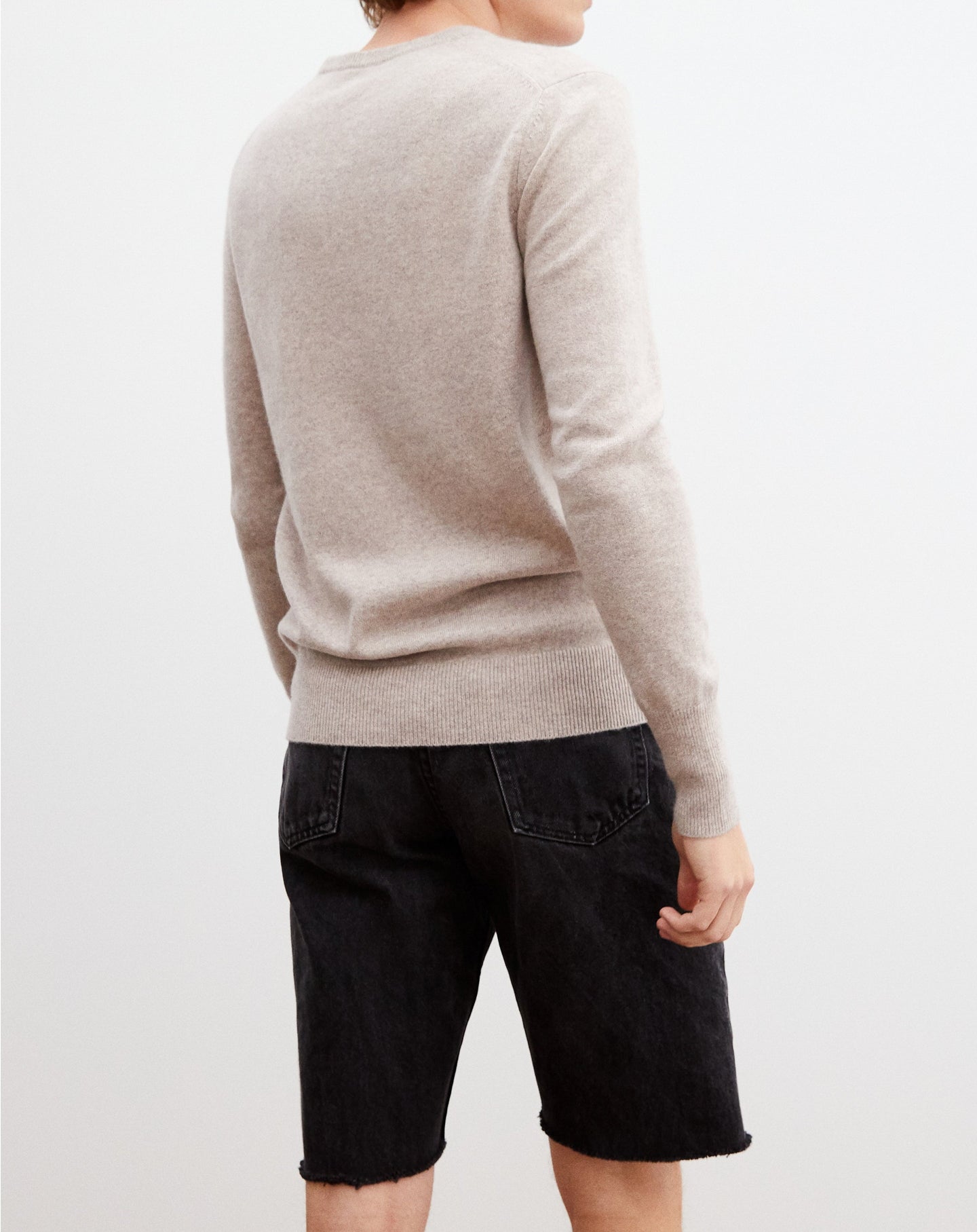 Classic cashmere crew neck jumper - Peppermint